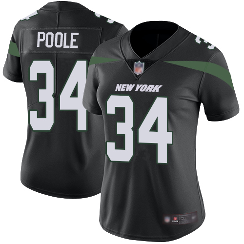 New York Jets Limited Black Women Brian Poole Alternate Jersey NFL Football 34 Vapor Untouchable